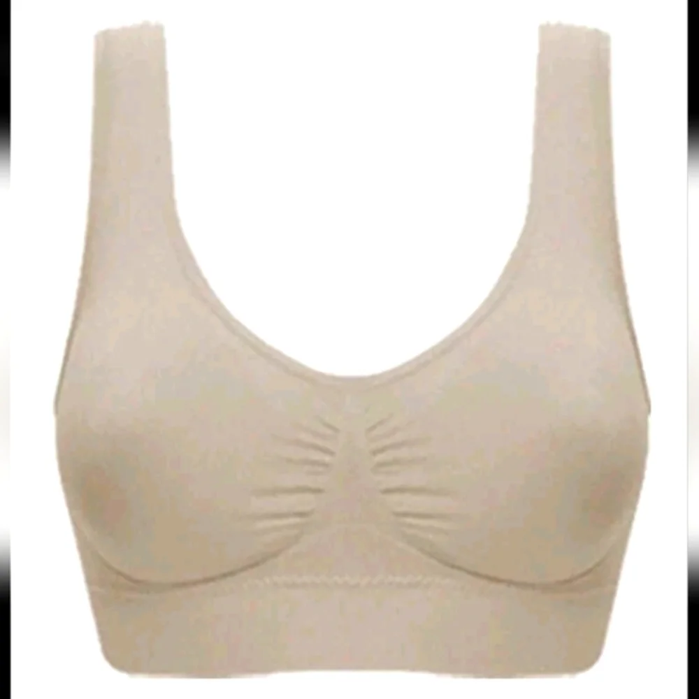 TAN/NUDE Wireless/Seamless/Padless Wide Comfort Strap Bra